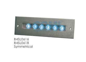 Symmetrical Wall Recessed Linear LED Fountain Lights